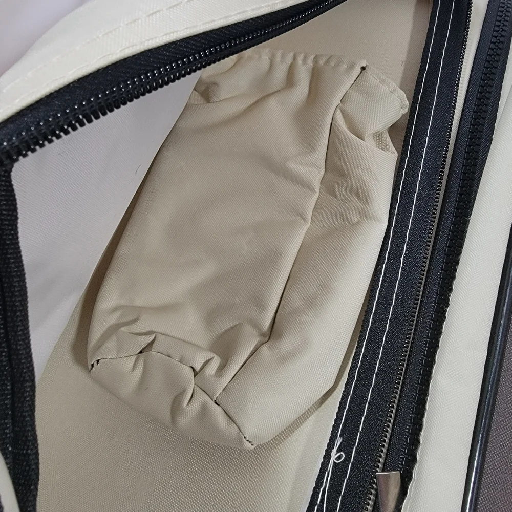 Luxtrada 3 in 1 Diaper Bag Multi-function Baby Diaper Changing Station Tan Brown